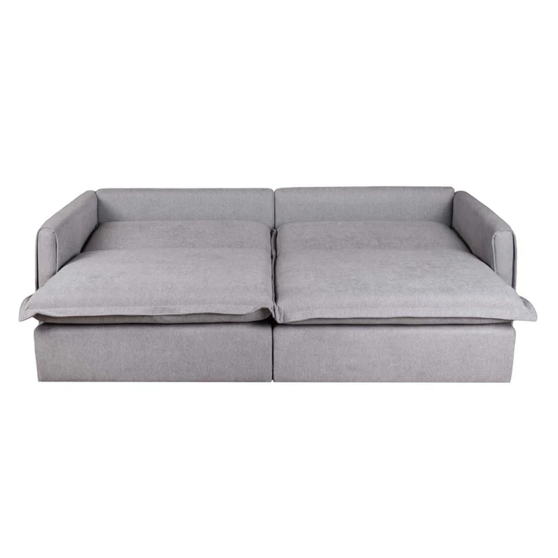 Sofá Cama 3 Cuerpos Tela Gris Verona en Gris - Sillones y sofás, Uruguay | Divino, vista 7