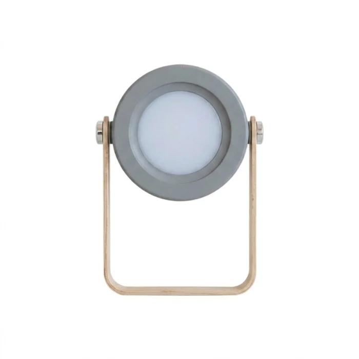 Lámpara De Mesa Mungay Recargable Dimm Gris en Gris - Lámparas de mesa, Uruguay | Unilux