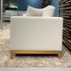Sofá Felini 2 Cuerpos (160cm) - Crudo Aqua Block en Off-white - Sillones y sofás, Uruguay | Berna home, vista 4 de 6