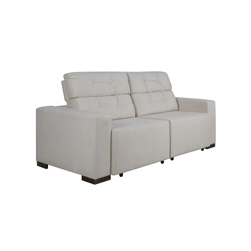 Sofá San Bernardo Retráctil / Reclinable, espuma D33 - 1.80 de largo, cuerpo entero en Gris - Sillones y sofás, Uruguay | Urumobil, vista 4