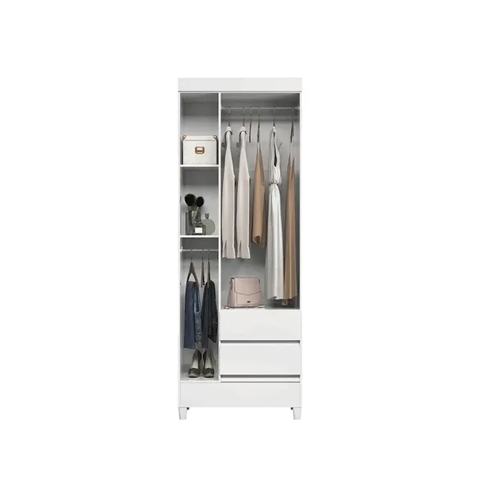 Ropero 3 Puertas 2 Cajones Varios Estantes Dormitorio en Blanco - Roperos y placares, Uruguay | Soy Hogar, vista 2