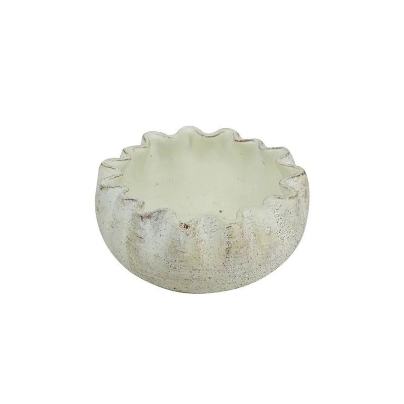 MACETA MEZCLA 21.5x21.5x10CM BLANCO en Blanco - Macetas, Uruguay | Koz