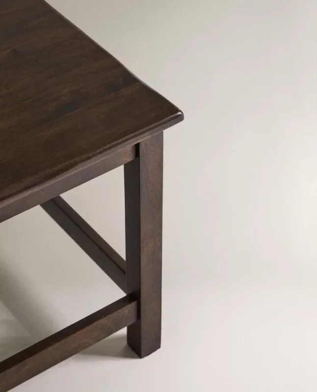 MESA AUXILIAR MADERA en Marrón - Mesas de living, Uruguay | Zara Home, vista 4