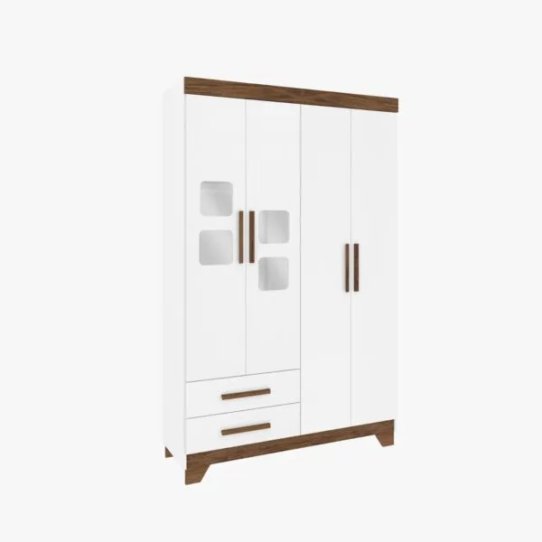 Placard Tateti 4P en Blanco - Roperos y placares, Uruguay | Palermo Casa Deco