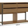 Comoda Aparador 4 Cajones Carvalho Cinza - Comedor, Uruguay | Que Sal Muebleria, vista 2 de 4