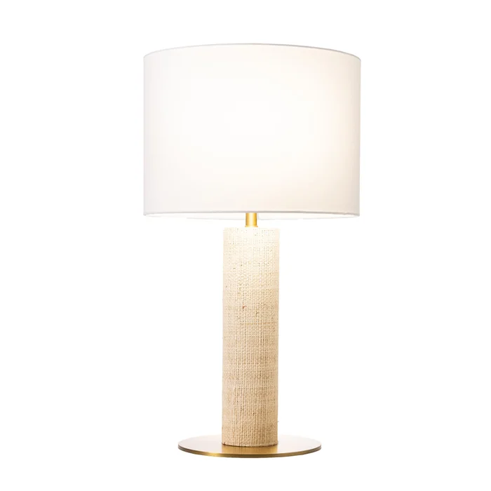 Lámpara De Mesa Rafia, Natural/beige Raffia Rrsapmpna11cl en Blanco - Lámparas de mesa, Uruguay | Divino, vista 2