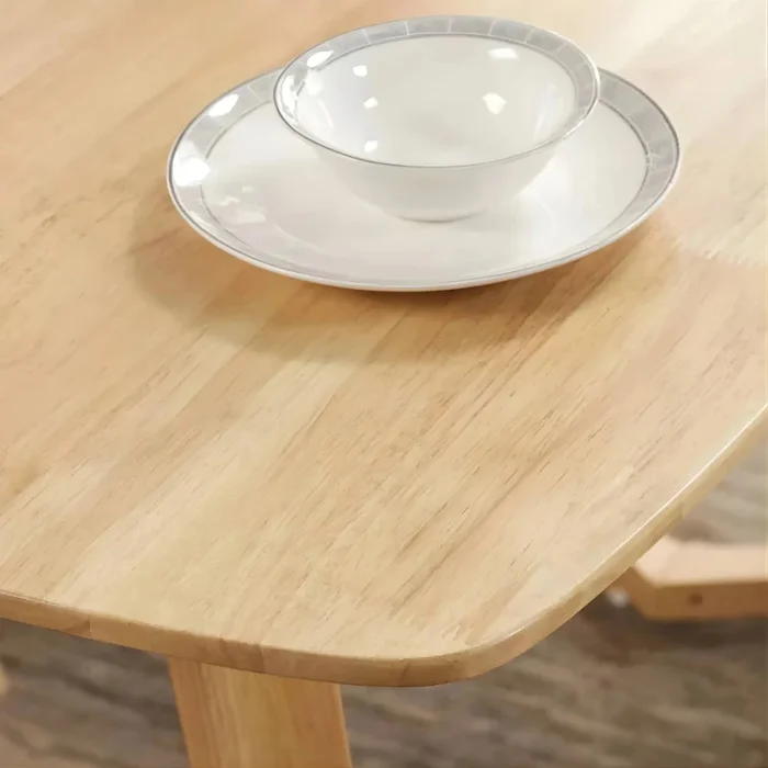 Mesa de comedor Aura - Madera Maciza 120 cm - Línea Serena en Madera natural - Mesas de comedor, Uruguay | Ecowood, vista 4