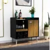 Rack Bodega 8 botellas 1P Nogal/Negro en Negro - Muebles para TV, Uruguay | Que Sal Muebleria, vista 6 de 8