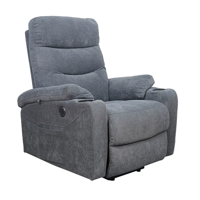 Sofá Reclinable Multifunción 1 Cuerpo Tela Gris Atika en Gris - Sillones y sofás, Uruguay | Divino, vista 2