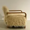 Poltrona Ivory Faux en Beige - Butacas, banquetas y puffs, Uruguay | La Cueva Muebles, vista 4 de 4