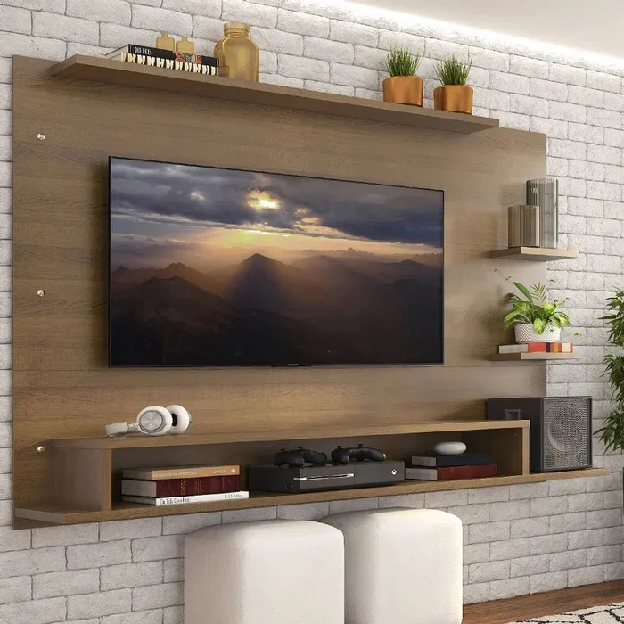 Panel TV con estante hasta 60 Pulgadas en Blanco - Muebles para TV, Uruguay | Balton, vista 7