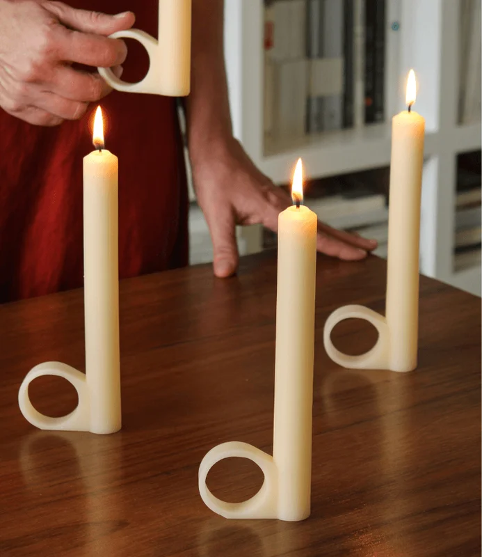 VELA CERABELLA KAND SET X2 IVORY en Blanco - Velas y Portavelas, Uruguay | Masinfinito Casa, vista 3