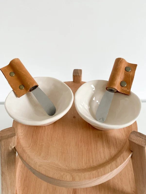 Juego de torre + 2 bowls + 2 espátulas con cuero en Madera natural - Decoración, Uruguay | Dreams On Time, vista 19
