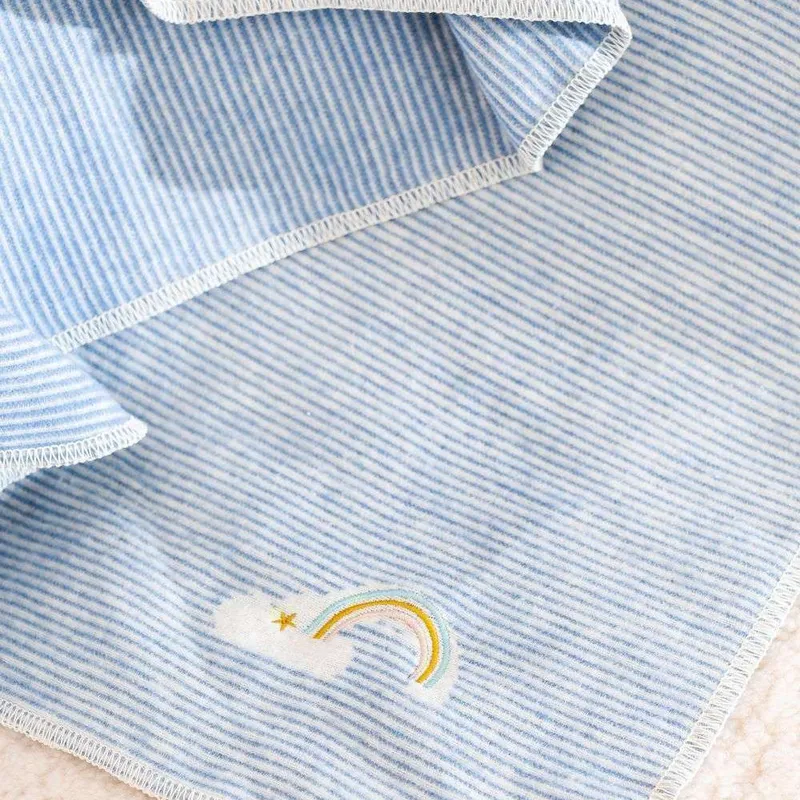 MANTA AUSTRIACA KIDS - ARCOIRIS CELESTE en Multicolor - Textiles, Uruguay | La Iberica