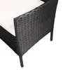 Set Living Exterior Rattan-sintetico-y-acero Negro Apolo en Negro - Muebles para el exterior, Uruguay | Divino, vista 6 de 7