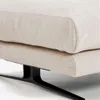 Reposapiés Veliro de chenilla beige y patas de acero con acabado negro 85 x 90 cm FSC Mix Credit en Beige - Sillones y sofás, Uruguay | Kavehome, vista 3 de 7