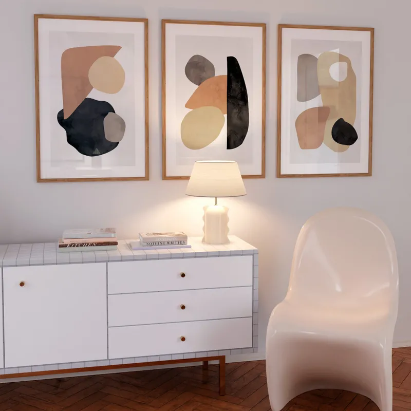 Abstractos Neutros N.7 en Multicolor - Láminas, Uruguay | La Cuadrería