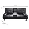 Sofa Cama Juego De Living Sillon Color Negro Lz10705 en Negro - Sillones y sofás, Uruguay | Soy Hogar, vista 3