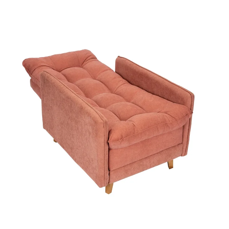 Poltrona reclinable Con Puff - Luxor - Terracota en Rojo - Sillones y sofás, Uruguay | Ecowood, vista 4
