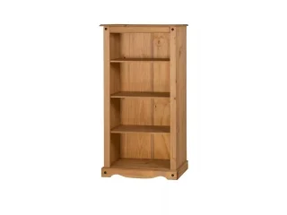 Biblioteca 3 Estantes Cera/Blanco LINEA CORONA MADERA en Blanco/Cera - Living, Uruguay | Que Sal Muebleria, vista 2