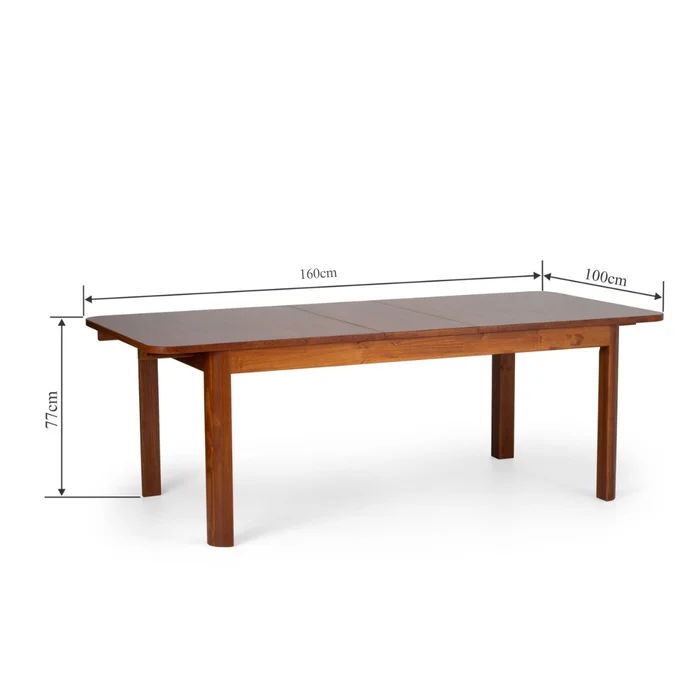 Mesa de Comedor Extensible Zuzu 120/160 – 180/220 en Tamaño - Mesas de comedor, Uruguay | Casa Brava, vista 3