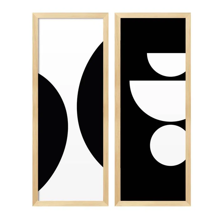 Set 2 Cuadros / Láminas decorativas Abstracto 3 en Multicolor - Decoración de pared, Uruguay | Alta Gracia Deco