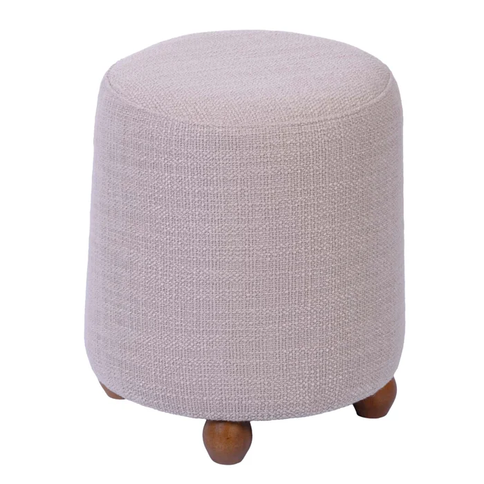 Puff Tela-y-madera Natural-beige Nox Beige en Beige - Sillones y sofás, Uruguay | Divino, vista 6