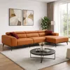 Sofá DUNA CUERO Marrón DERECHO - Sillones y sofás, Uruguay | Viasono, vista 1 de 4