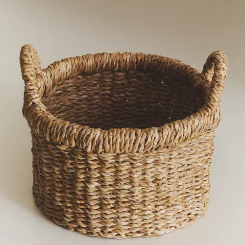 CESTA CILÍNDRICA SEAGRASS - Canastos, Uruguay | Zara Home