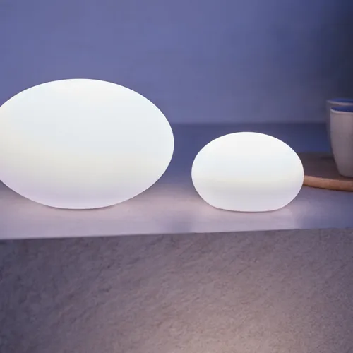 Lámpara solar HAVESANGER Ø25xH17cm blanco en Blanco - Muebles para el exterior, Uruguay | JYSK