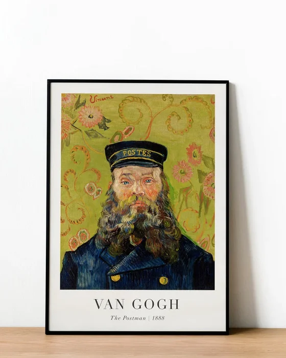 Vincent Van Gogh - The postman en Multicolor - Láminas, Uruguay | La Cuadrería, vista 2