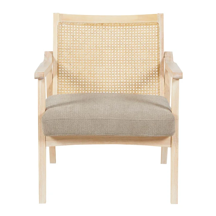 Butaca Madera-y-tela Natural-beige Dakota Natural en Madera natural - Sillones y sofás, Uruguay | Divino, vista 3