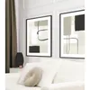 CUADRO CANVAS 30x40 MARCO ABSTRACTO BEIGE NEGRO 1 en Multicolor - Decoración de pared, Uruguay | Decohogar, vista 2 de 2