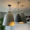 Lámpara Colgante Cilíndrico Caravaggio Gris 25 x 120 - Lámparas colgantes, Uruguay | Berna home, vista 2 de 2