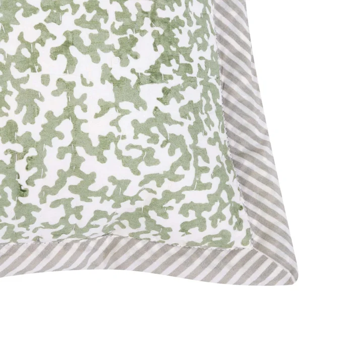 Almohadón Algodon Verde Alloa en Verde - Textiles, Uruguay | Divino, vista 2