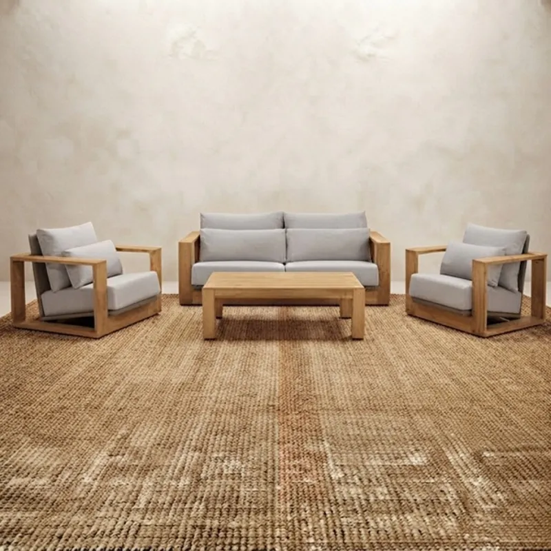 Juego De Exterior Carren en Madera natural - Muebles para el exterior, Uruguay | Aihaus