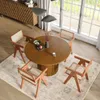 MESA DE COMEDOR VENTAGLIO MARRÓN CIRCULAR - Mesas de comedor, Uruguay | Viasono, vista 2 de 5