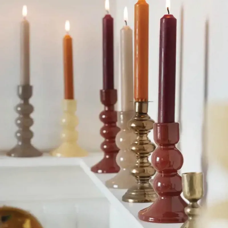 Portavelas Noelia - Granate en Rojo - Velas y Portavelas, Uruguay | Walnut