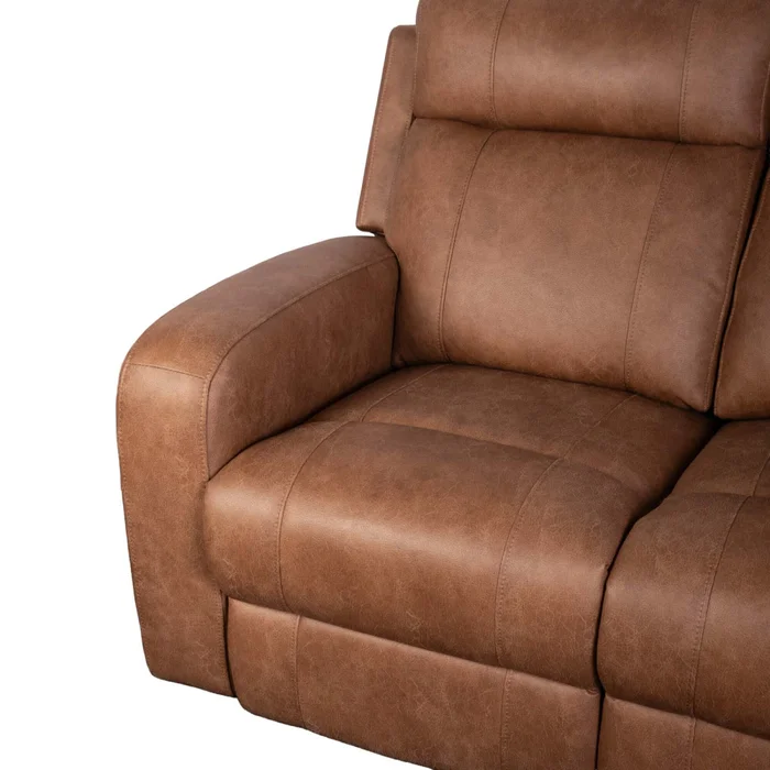 Recliner Manual 2 Cuerpos Tela Marron Hamilton Camel en Beige - Sillones y sofás, Uruguay | Divino, vista 6