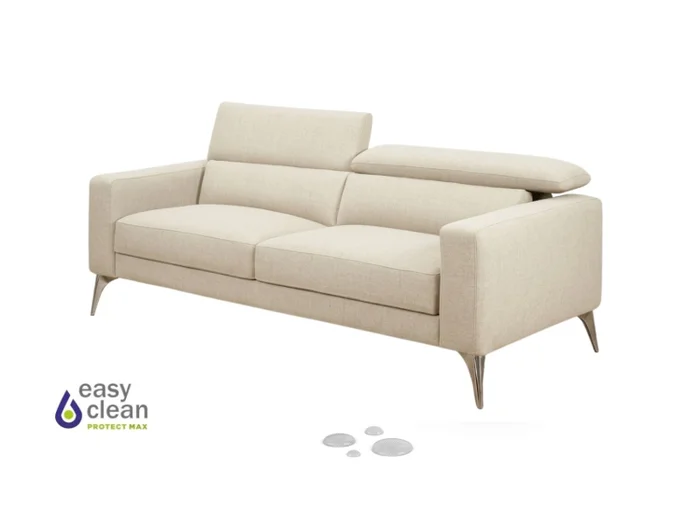 Sofá 3 cps MILO Easy Clean - Beige en Beige - Sillones y sofás, Uruguay | Finkel, vista 2