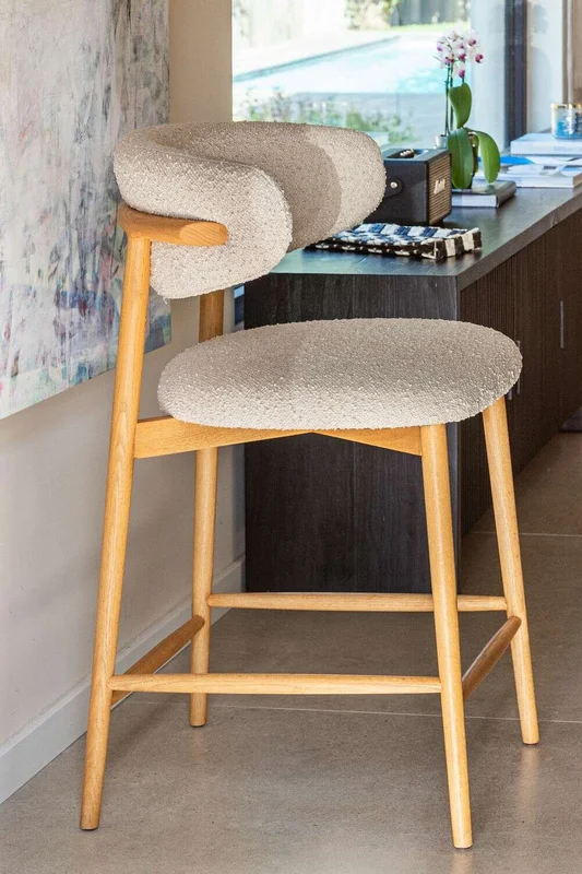 SILLA DE BAR ALLEGRA - FRESNO NATURAL en Blanco - Sillas, Uruguay | La Iberica, vista 11