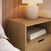 Mesa de Luz Aura - 1 Cajon - Natural en Marrón - Mesas de luz, Uruguay | NYR, vista 3 de 4