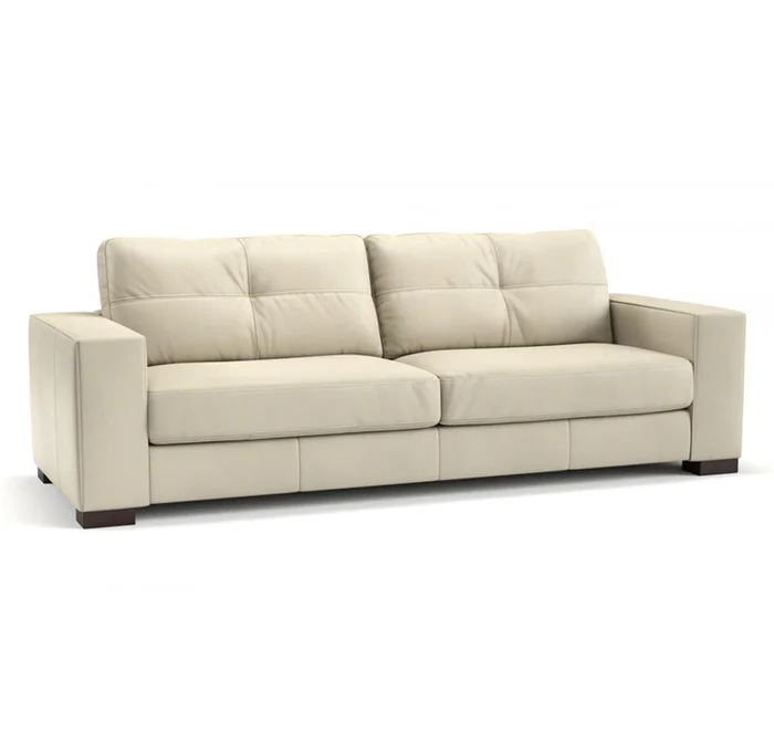 SOFA 100% CUERO - 3 CUERPOS - MODELO DOMINI - PERLA MATE en Beige - Sillones y sofás, Uruguay | Champagne Home