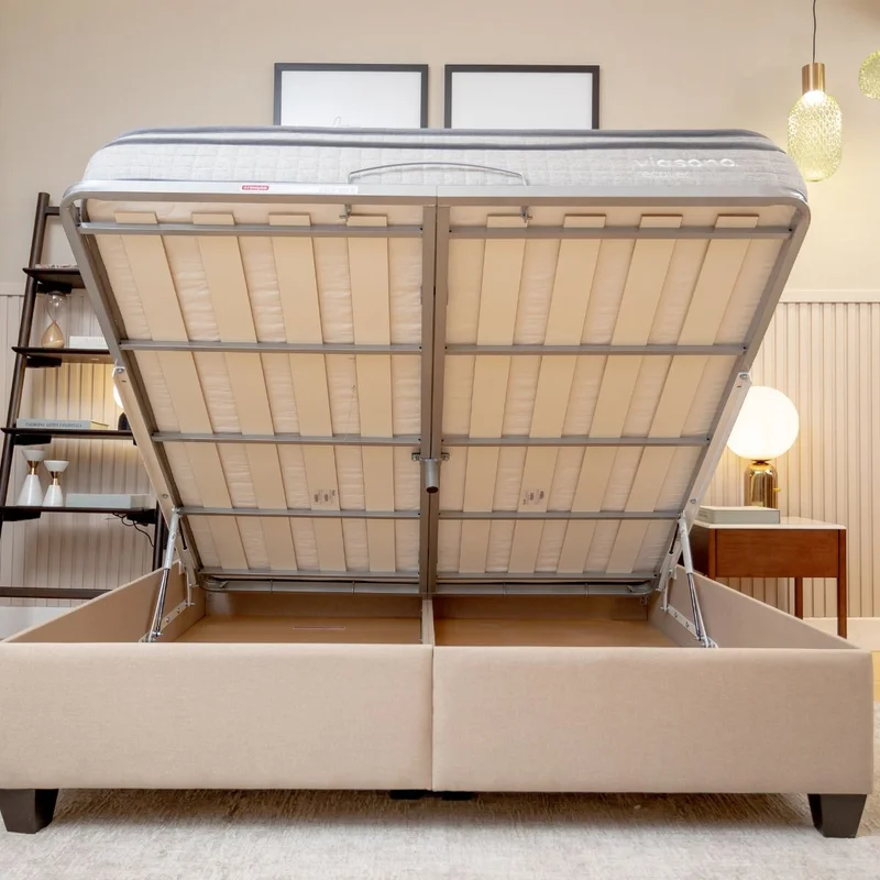Cama baúl FLAT Beige 1,5 PLAZAS en Beige, Uruguay | Viasono, vista 3