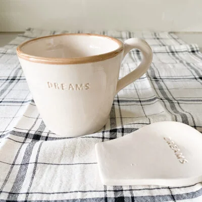 Taza + apoya cucharita en Beige - Decoración, Uruguay | Dreams On Time, vista 5