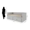 Cama Somnus 1 Plaza / auxiliar - Funcional - Gris - Dormitorio, Uruguay | Ecowood, vista 5 de 6