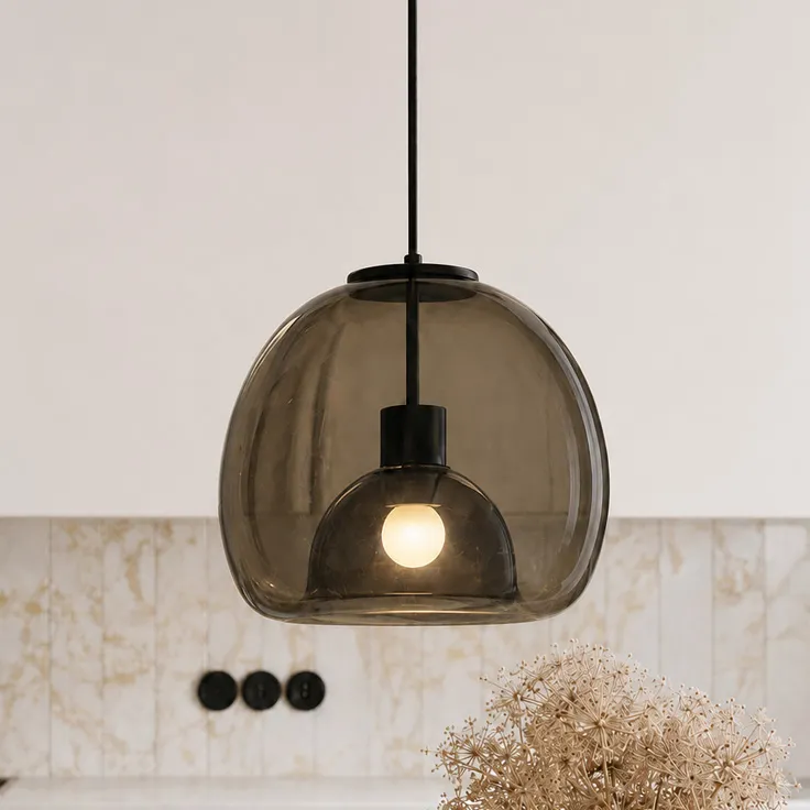 LUMINARIA ODILE GREY en Gris - Lámparas colgantes, Uruguay | Berlina Store
