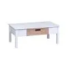 Mesa De Centro Ibiza 1 Cajon Combinada 100% Madera en BLANCO CARVALHO - Butacas, banquetas y puffs, Uruguay | Soy Hogar, vista 5 de 10