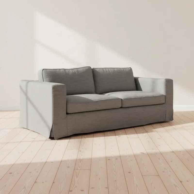 Sofá Con Funda Desmonttable 3 Cuerpos Tela-y-madera Gris Charlie en Gris - Sillones y sofás, Uruguay | Divino