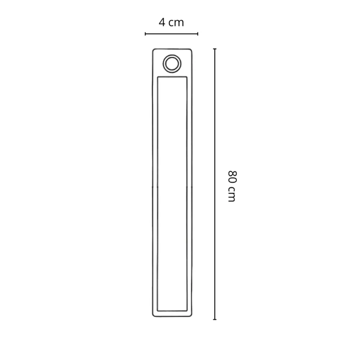 Lámpara Recargable Con Sensor De Movimiento Morais 80CM CCT Negro en Blanco - Lámparas colgantes, Uruguay | Serlux, vista 9